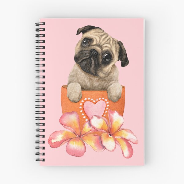 Item preview, Pug in a Flowerpot designed and sold by ChelleCreate.