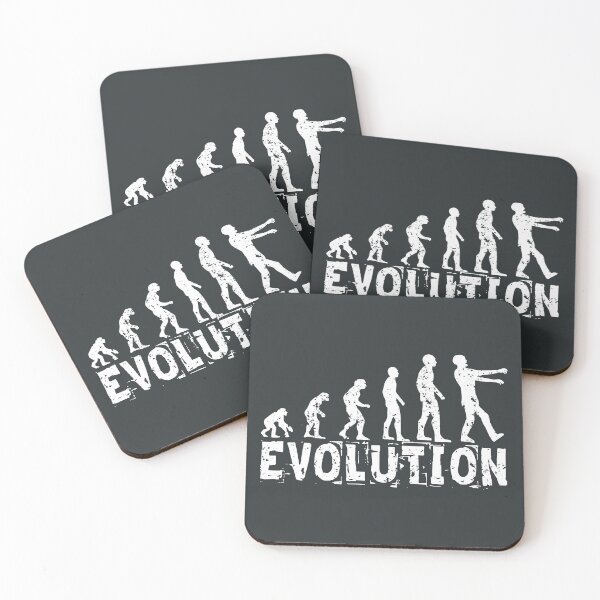 Item preview, Evolution zombie (white) designed and sold by SolidEarthArt.
