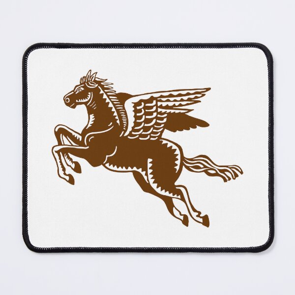 Item preview, Flying Horse - Walnut Brown and White designed and sold by Artberry.