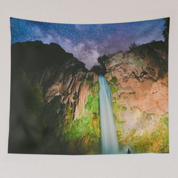 Item preview, Peaceful Waterfall - Havasu falls at night  designed and sold by anisbbmbrush.