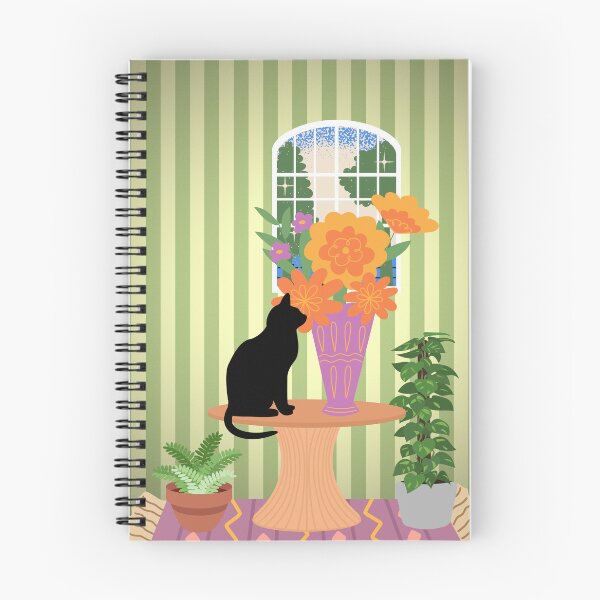Item preview, House Panther Admiring Flowers designed and sold by leBoosh-Designs.