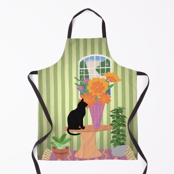 Item preview, House Panther Admiring Flowers designed and sold by leBoosh-Designs.