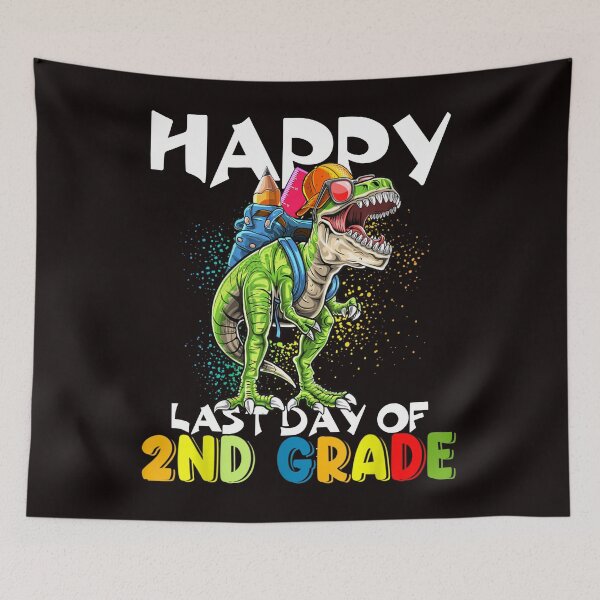 Item preview, Happy Last Day Of 2nd Grade Dinosaur T-rex designed and sold by Buyeseoshop.