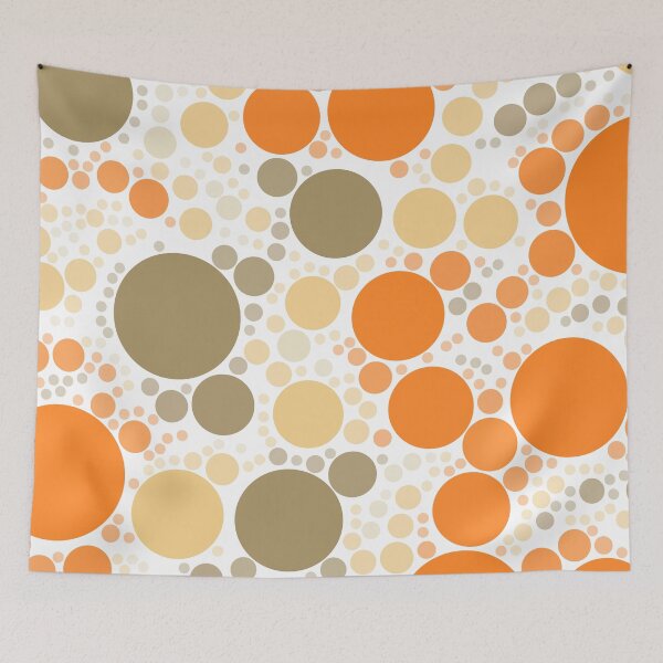 Artikelvorschau, Orange und neutrale Tupfen entworfen und verkauft von patternsoup.