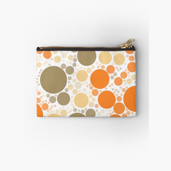Item preview, Orange and Neutral Polka Dots  designed and sold by patternsoup.