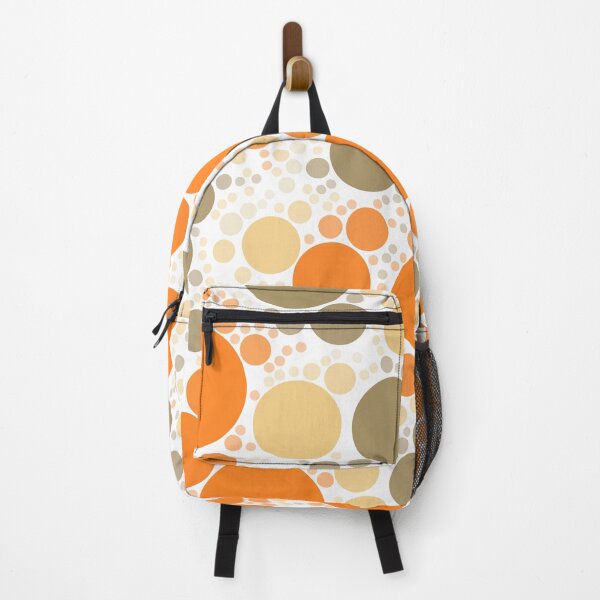 Item preview, Orange and Neutral Polka Dots designed and sold by patternsoup.