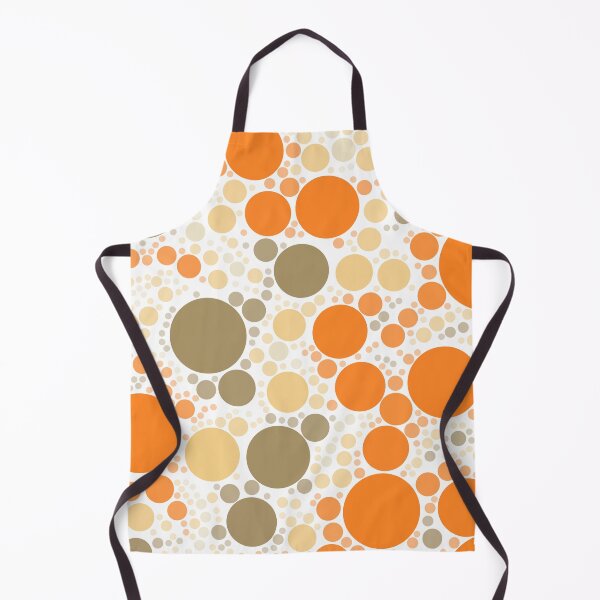 Item preview, Orange and Neutral Polka Dots designed and sold by patternsoup.