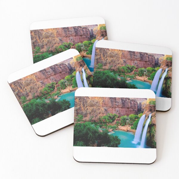 Item preview, Peaceful Waterfall - Havasu falls at evening  designed and sold by anisbbmbrush.