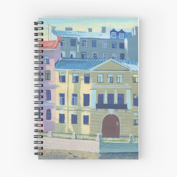 Item preview, Saint-petersburg, Fontanka embankment, city landscape, acrylic art designed and sold by ptitsa-tsatsa.