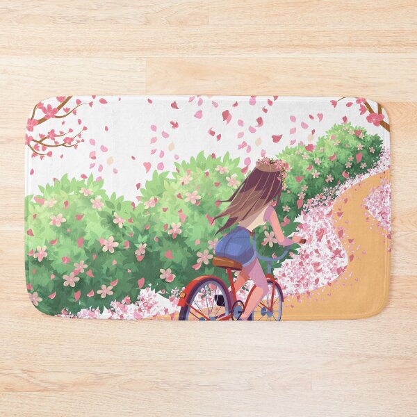 Item preview, Spring Girl on a Bicycle designed and sold by HiruK.