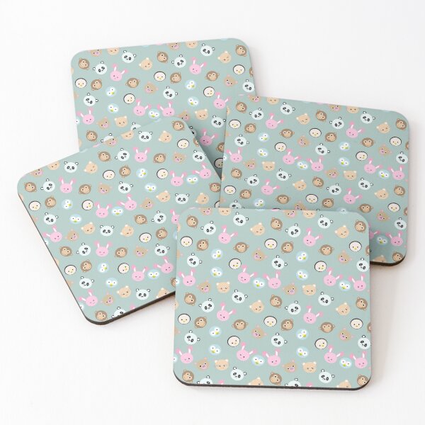 Item preview, Cute animal faces seamless pattern  designed and sold by Cheni-Yathri.