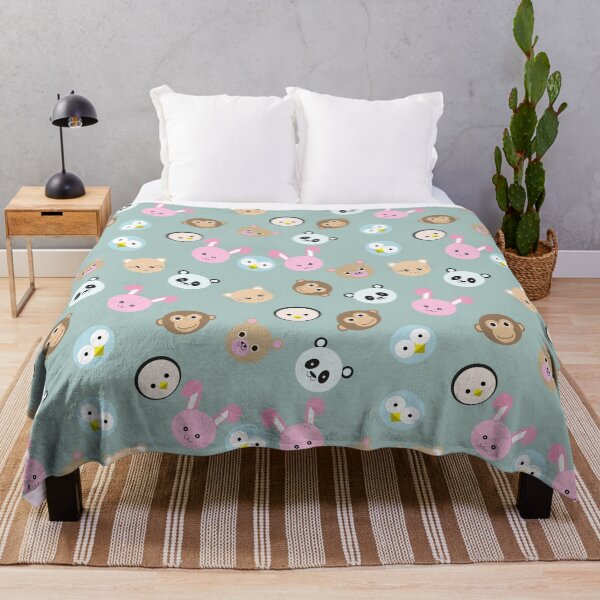 Item preview, Cute animal faces seamless pattern designed and sold by Cheni-Yathri.