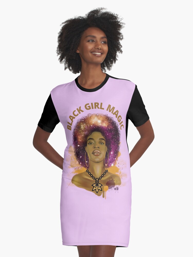 black girl magic t shirt dress