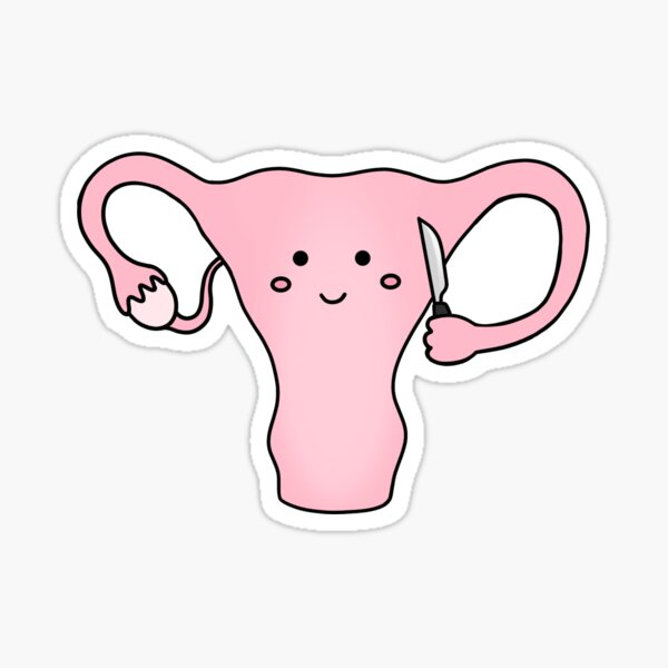 Uterus with Knife Sticker