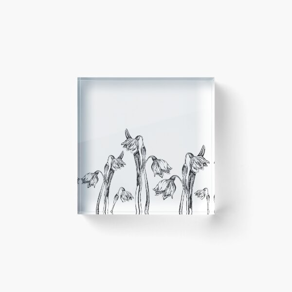 Item preview, Greyscale Snowdrop Field designed and sold by London-Fields.