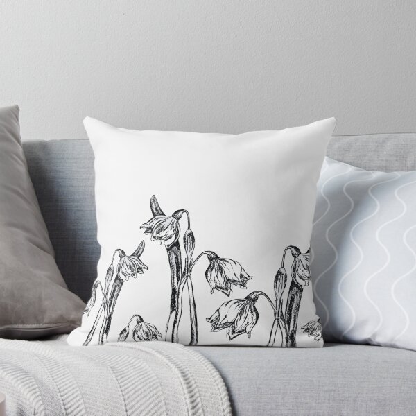 Item preview, Greyscale Snowdrop Field designed and sold by London-Fields.