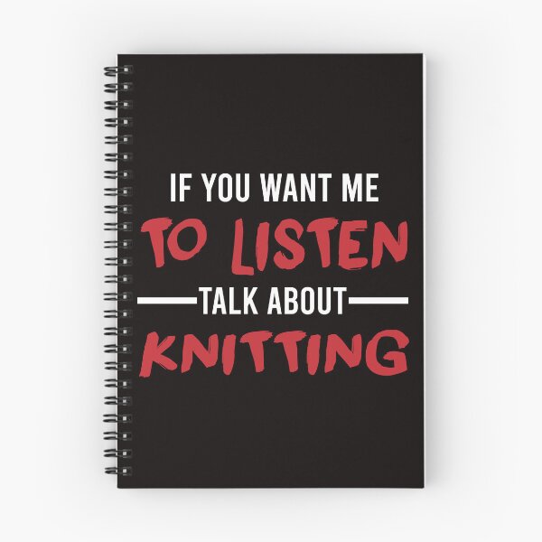Item preview, Talk About Knitting, Knitting Quote, Funny Crochet  designed and sold by Aerial Addicts.