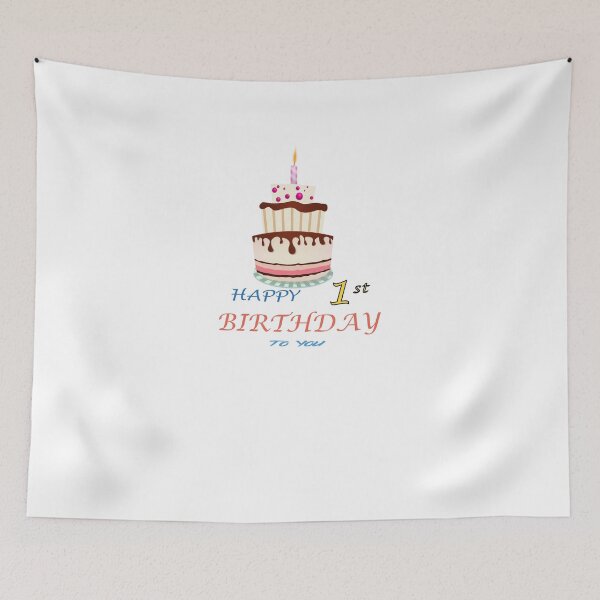 Item preview, 1st Birthday Celebration - happy 1st Birthday Sticker designed and sold by TheArttStore.