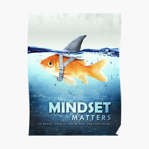 "Mindset Matters Motivational Office Decor Entrepreneur Mindset Is