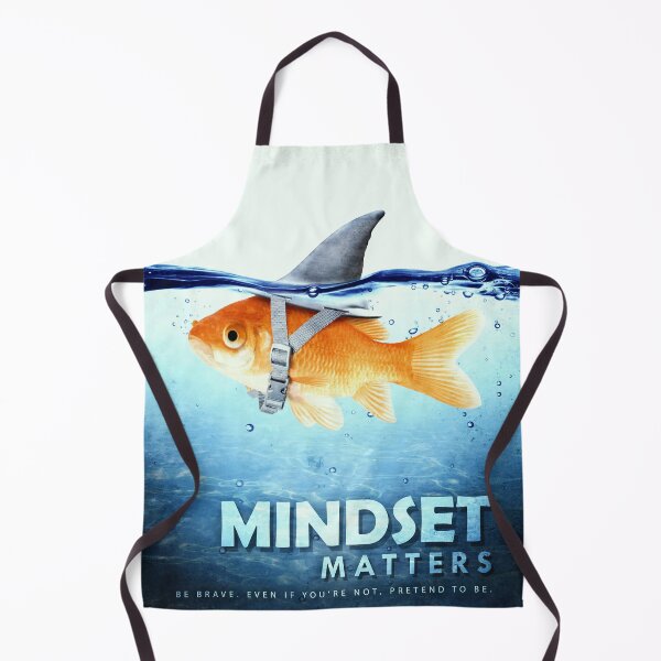 Item preview, Mindset Matters Motivational Office Decor Entrepreneur Mindset Is Everything Fish Shark Illustration designed and sold by SuccessHunters.