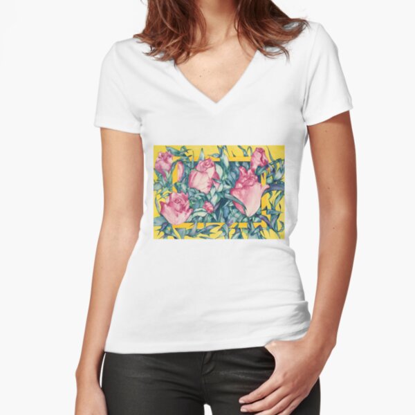 Fitted V-Neck T-Shirt