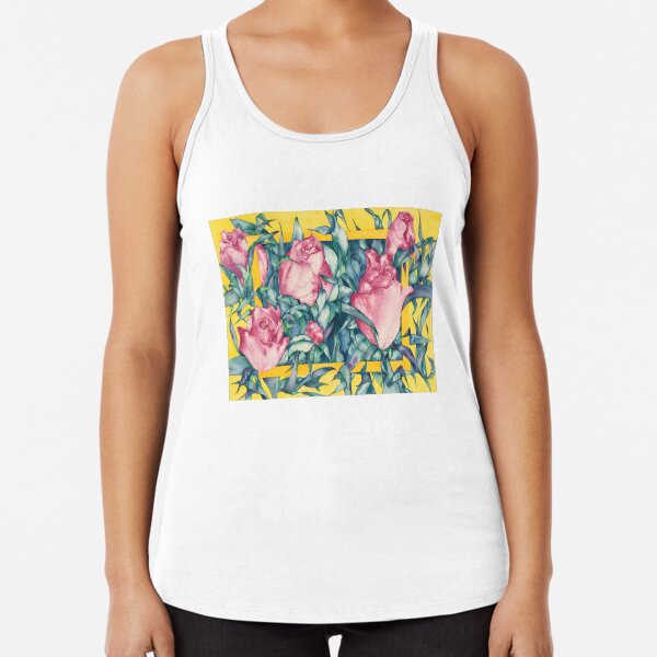 Rose Buds Racerback Tank Top
