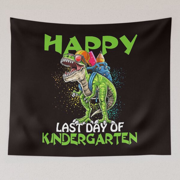 Item preview, Happy Last Day Of School Kindergarten Dinosaur designed and sold by Buyeseoshop.