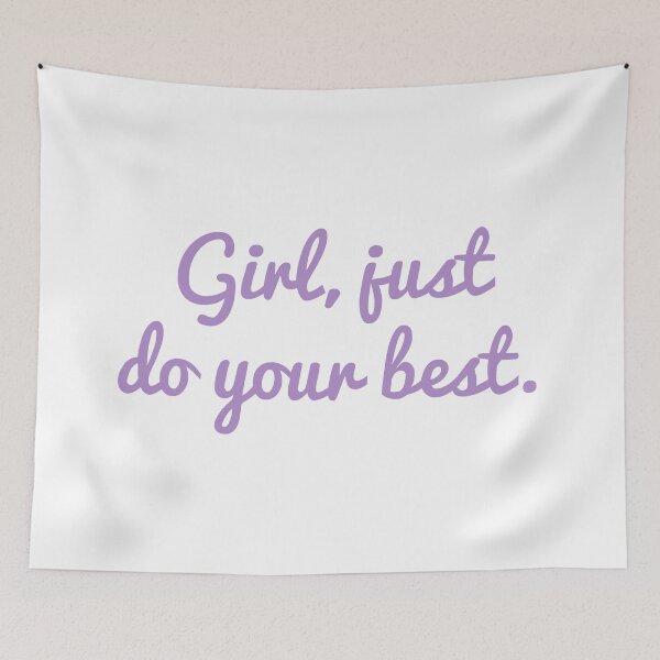 Item preview, Girl, just do your best - motivational designed and sold by MOONINSPIRATION.