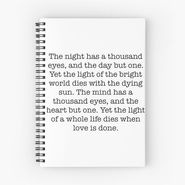 Item preview, The Night Has a Thousand Eyes- Francis William Bourdillon-ASOUE designed and sold by H Works.