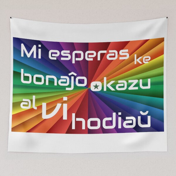Item preview, Mi esperas ke bonaĵo okazu al vi hodiaŭ designed and sold by Zebastjan Johanzen.