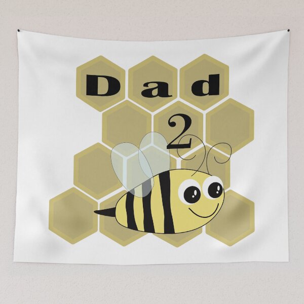 Item preview, Dad to be text with bee honeycomb designed and sold by Ashlison.