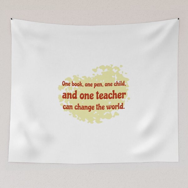 Item preview, One teacher can change the world designed and sold by cooldesignsalot.