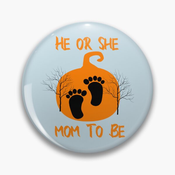 Item preview, Halloween Gender Reveal He or She mom To Be Pumpkin    designed and sold by Butlerfusion.