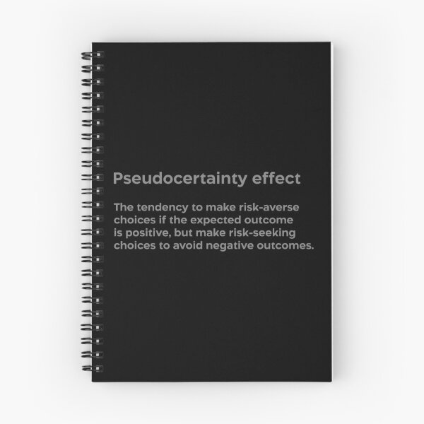 Item preview, Pseudocertainty effect grey designed and sold by EdimQuotes.