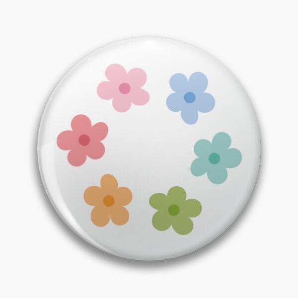 Item preview, Cute Pastel Rainbow Flowers designed and sold by Creative Wolf Design.