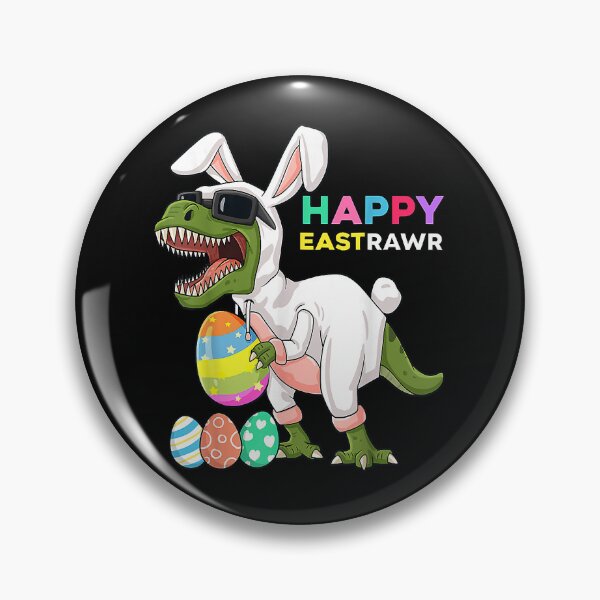 Item preview, Happy Eastrawr T Rex Easter Bunny Dinosaur Eggs Boys Kids T-Shirt designed and sold by looftsggow.