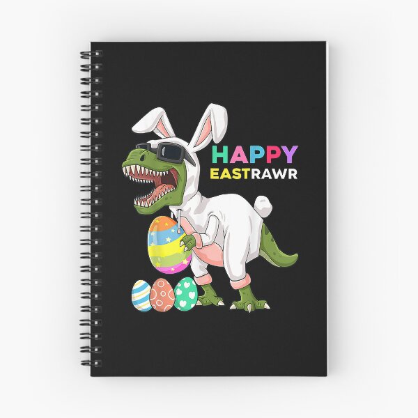 Item preview, Happy Eastrawr T Rex Easter Bunny Dinosaur Eggs Boys Kids T-Shirt designed and sold by looftsggow.