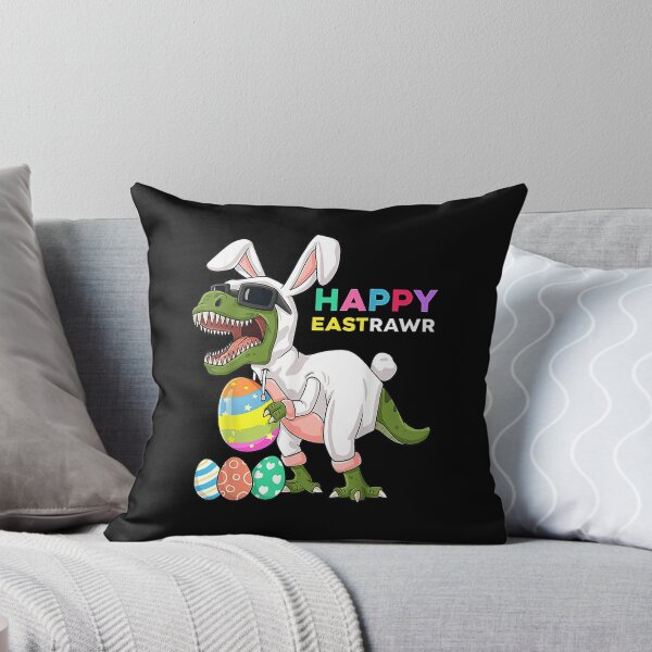Item preview, Happy Eastrawr T Rex Easter Bunny Dinosaur Eggs Boys Kids T-Shirt designed and sold by looftsggow.