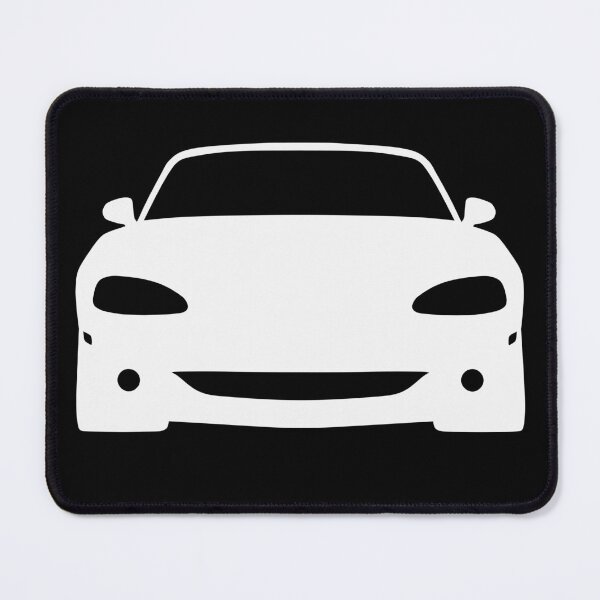 Item preview, Mazda Miata MX5 NB front white silhouette best t-shirt design designed and sold by EdimDesign.