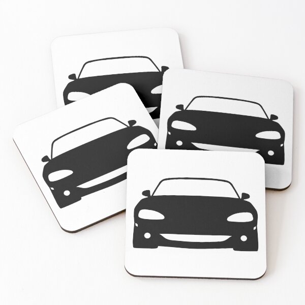 Item preview, Mazda Miata MX5 NB front black silhouette best t-shirt design designed and sold by EdimDesign.