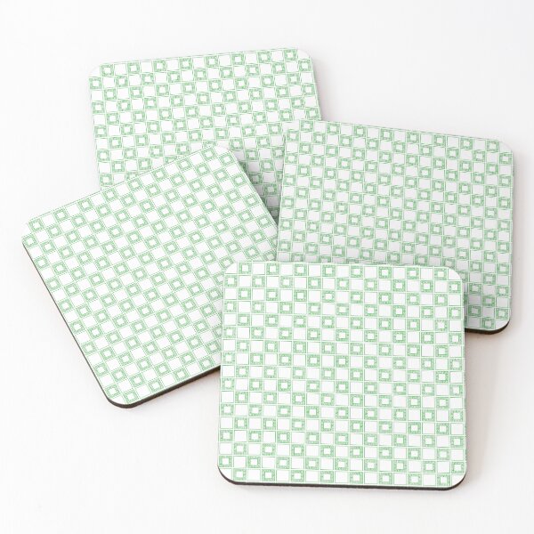 Item preview, Green Greek Key, Meander Pattern designed and sold by patterniastudio.