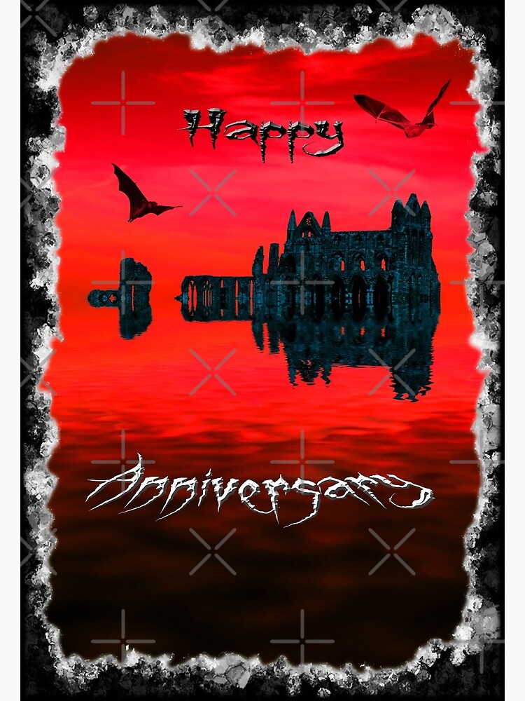 Thumbnail 2 of 2, Greeting Card, Happy Anniversary designed and sold by GothCardz.