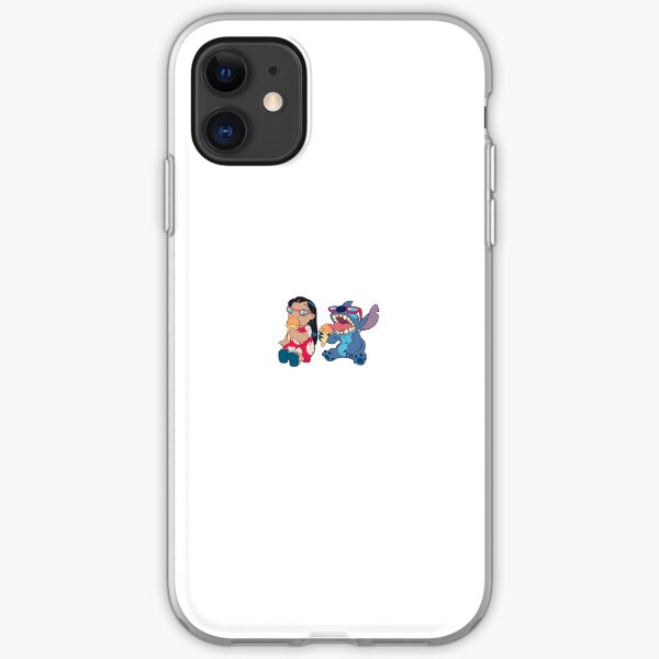 lilo and stitch eating ice cream iPhone Soft Case