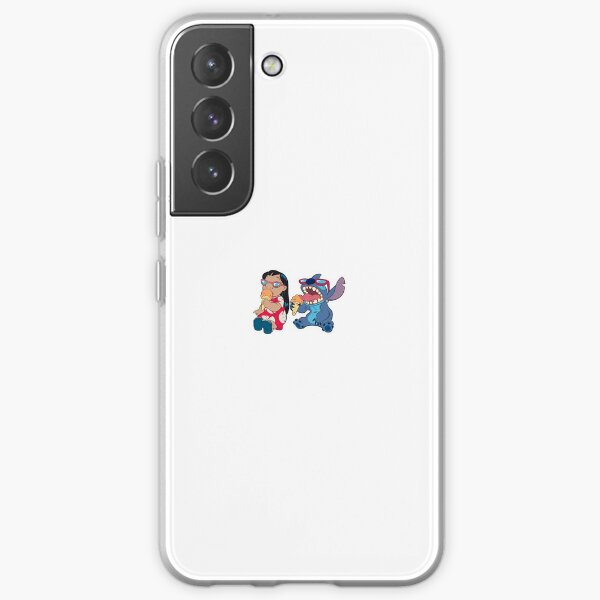 lilo and stitch eating ice cream Samsung Galaxy Soft Case