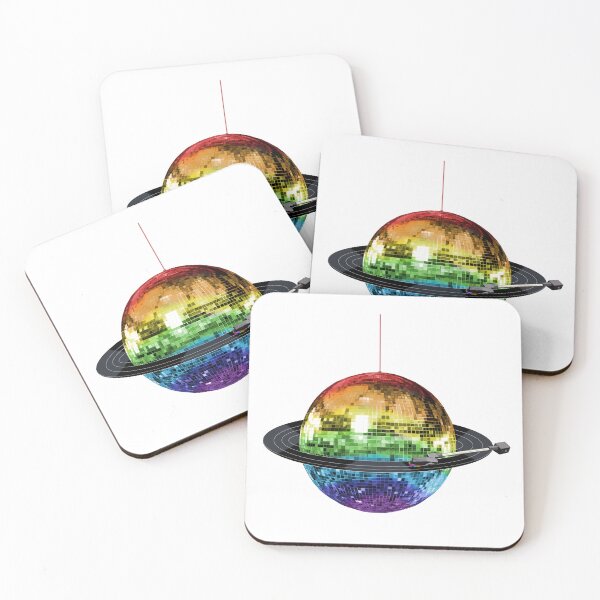 Item preview, Disco Ball Retro Rainbow Record Planet designed and sold by Deborah Camp.