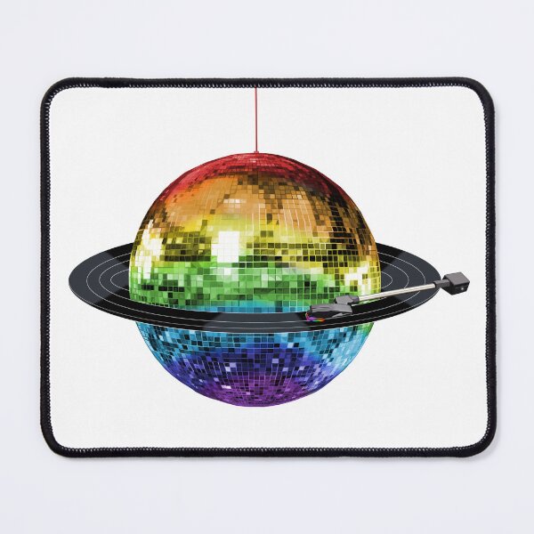Item preview, Disco Ball Retro Rainbow Record Planet designed and sold by Deborah Camp.