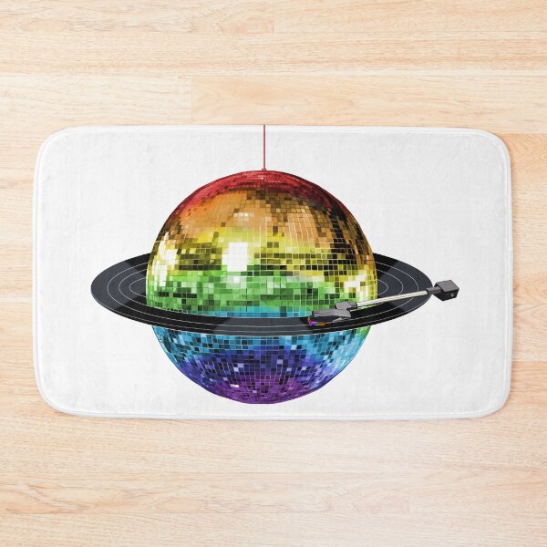 Item preview, Disco Ball Retro Rainbow Record Planet designed and sold by Deborah Camp.
