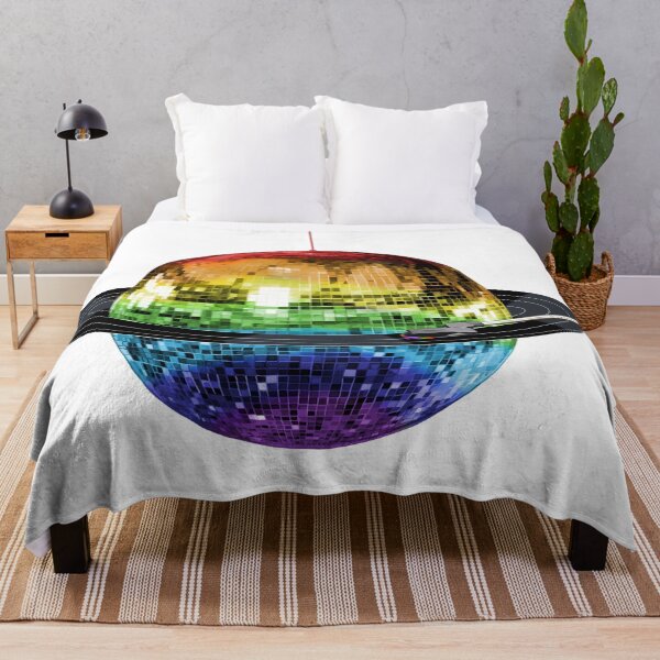 Item preview, Disco Ball Retro Rainbow Record Planet designed and sold by Deborah Camp.