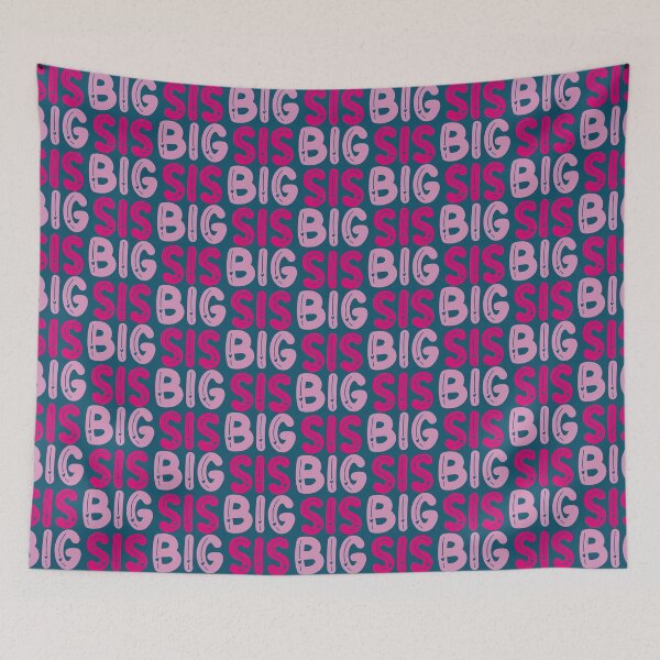 Item preview, big sis pink typography   designed and sold by Butlerfusion.