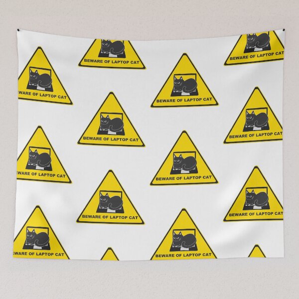 Item preview, Beware of the laptop cat designed and sold by noicethingys.